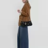 クロコ調レザーの99ショルダーバッグ クロコ調レザーの99ショルダーバッグ