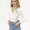 Chloé Peonies バンドー スカーフ(シルク シャルムーズ) Chloé Peonies バンドー スカーフ(シルク シャルムーズ)