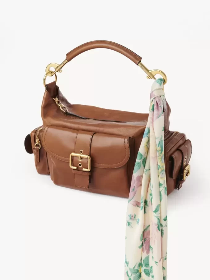 Chloé Peonies ワイド バンドゥ スカーフ(シルク シャルムーズ) Chloé Peonies ワイド バンドゥ スカーフ(シルク シャルムーズ)