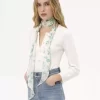 Chloé Peonies バンドー スカーフ(シルク シャルムーズ) Chloé Peonies バンドー スカーフ(シルク シャルムーズ)