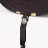 光沢のあるレザーのMarcieサドルバッグ