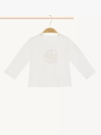 キッズ用長袖ロゴトップ