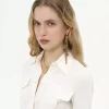 クロエのポンポンイヤリング クロエのポンポンイヤリング