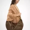 グレインレザーのラージブレスレットホーボーバッグ