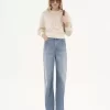 アルパカウール＆シルクニットのロゴセーター