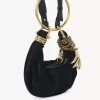 スエードレザーのミニブレスレットホーボーバッグ
