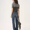 ウール＆カシミアニットの半袖ポロセーター