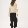 コットンシルクニットのツインセット