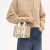 リネンのミニウッディトートバッグ