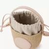 天然繊維製のミニホースメダルバスケット