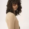 メリノウールニットのヘンリーシャツ