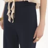 ストレッチウールのフレアテーラードパンツ