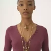 メリノウールニットのヘンリーシャツ メリノウールニットのヘンリーシャツ