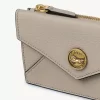 グレインレザーのカードスロット付き小型エンベロープ財布