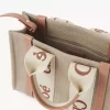 リネンのスモール ウッディ トートバッグ