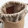 天然繊維の小さなウッディバスケット 天然繊維の小さなウッディバスケット