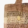 ラフィアのサマーバナナトートバッグ ラフィアのサマーバナナトートバッグ