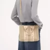 リネンのスモール ウッディ トートバッグ