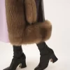 レザーのロングコート