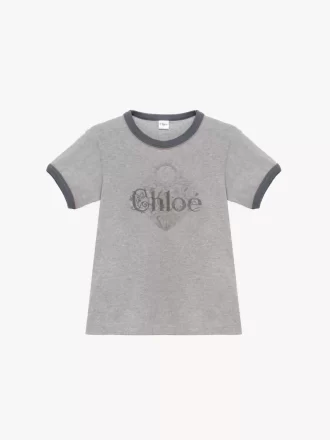 コットンジャージーのベビーフィットロゴTシャツ