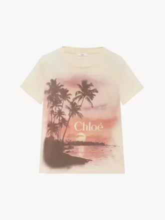 コットンジャージーのベビーフィットロゴTシャツ