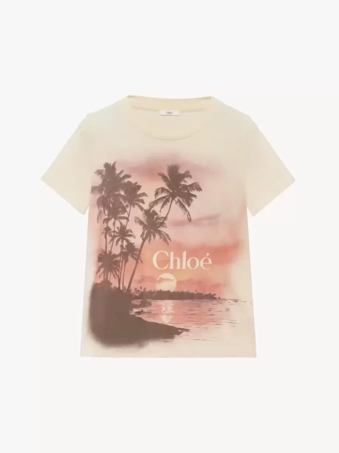 コットンジャージーのベビーフィットロゴTシャツ コットンジャージーのベビーフィットロゴTシャツ