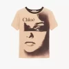 コットンジャージーのクルーネックロゴTシャツ