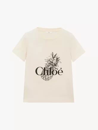 コットンジャージーのベビーフィットロゴTシャツ
