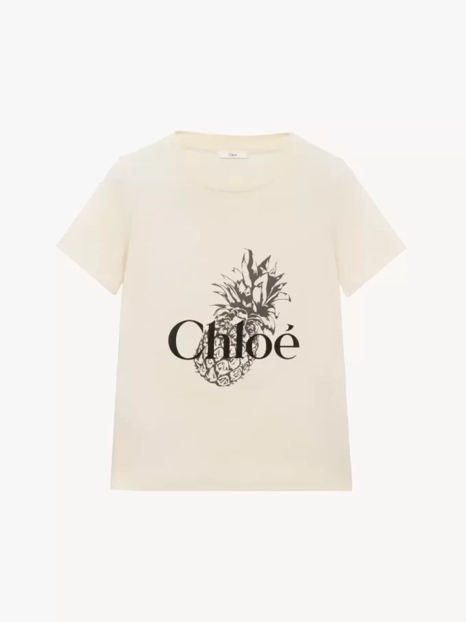 コットンジャージーのベビーフィットロゴTシャツ コットンジャージーのベビーフィットロゴTシャツ