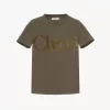コットンジャージーのフィットTシャツ
