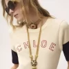 フレイムコットンウールのフィットロゴTシャツ