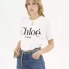 コットンジャージーのオーバーサイズロゴTシャツ