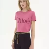 コットンジャージーのベビーフィットロゴTシャツ