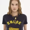 コットンジャージーのベビーフィットロゴTシャツ コットンジャージーのベビーフィットロゴTシャツ