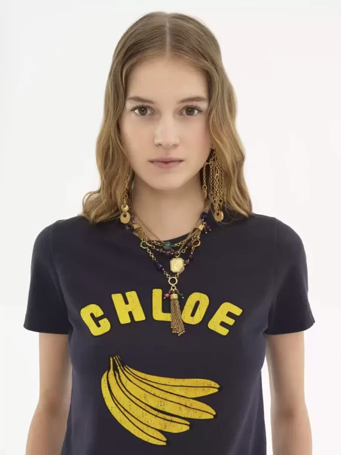コットンジャージーのベビーフィットロゴTシャツ コットンジャージーのベビーフィットロゴTシャツ