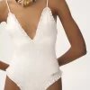 フリルVネックワンピース水着